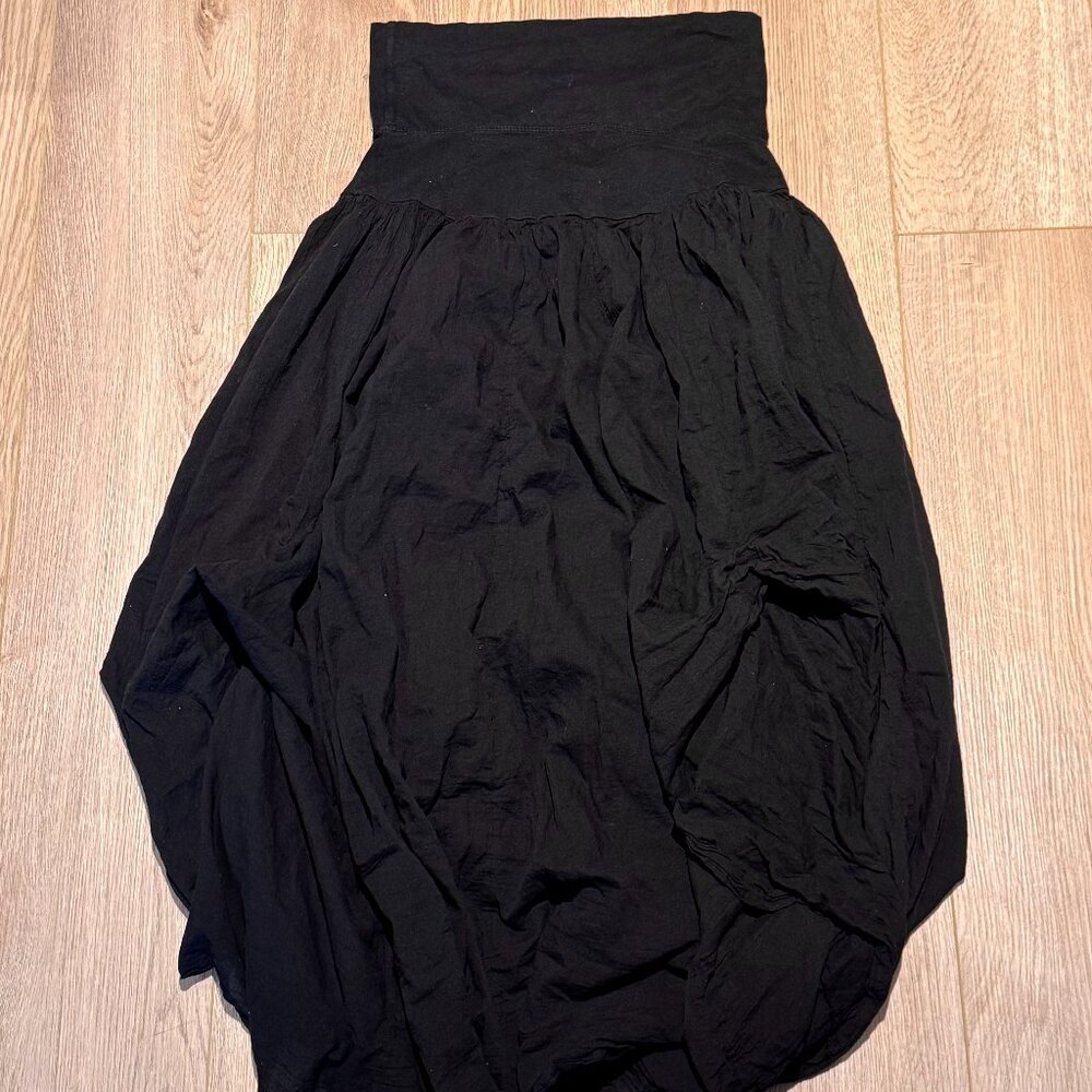 Black High-Waisted Flowy Skirt | Gently Used